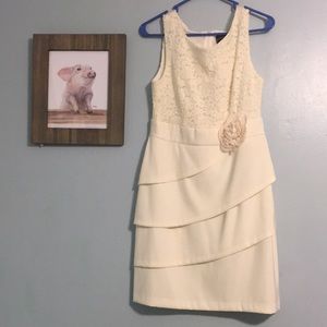 Cream formal dress 10p